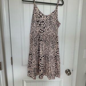 Leopard Print Sleeveless Dress